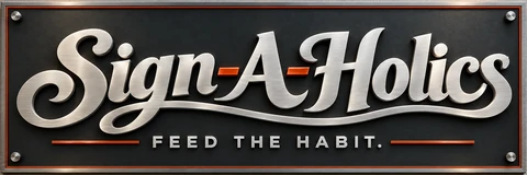 Sign-A-Holics: Feed the habit. Home